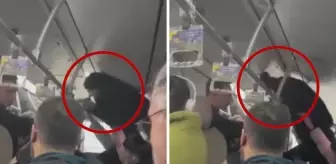 Metrobüste yumruklu boş koltuk kavgası