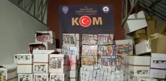 Uşak'ta Kaçak Sigara Operasyonu: 62 Bin 960 Paket Ele Geçirildi