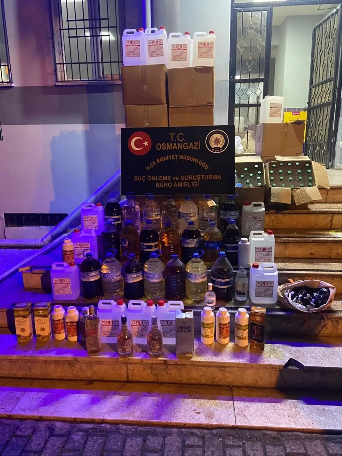 Bursa'da Kaçak Alkol Operasyonunda 1 Gözaltı