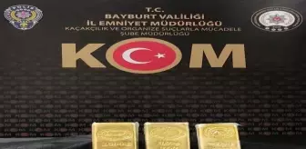 Bayburt'ta Yasa Dışı 3 Kilogram Külçe Altın Ele Geçirildi