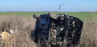 Tekirdağ'da Tarlaya Devrilen Otomobilin Sürücüsü Hayatını Kaybetti