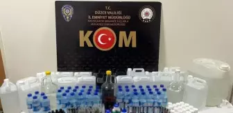 Düzce'de Alkol ve Tütün Kaçakçılığına Büyük Darbe