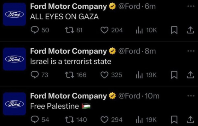 Ford said 'Israel is a terrorist state'; chaos ensued