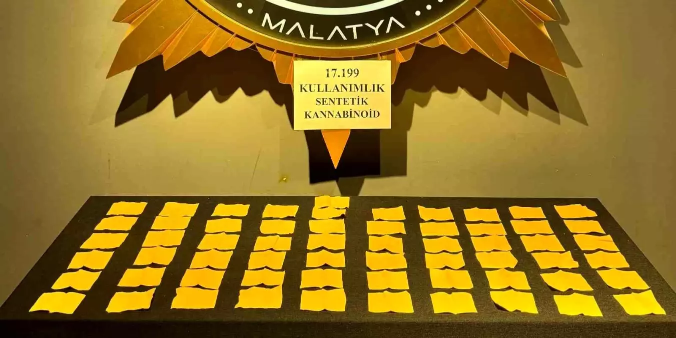 Malatya'da Uyuşturucu Operasyonu: 105 Bin Sentetik Ecza Ele Geçirildi