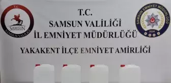 Samsun'da Kaçak İçki Operasyonu: 17 Litre Etil Alkol Ele Geçirildi