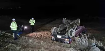 Karaman'da Tofaş Otomobil Takla Attı, Sürücü Yaralı