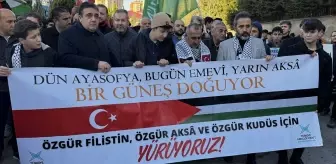Kahramanmaraş'ta Filistin'e destek yürüyüşü düzenlendi