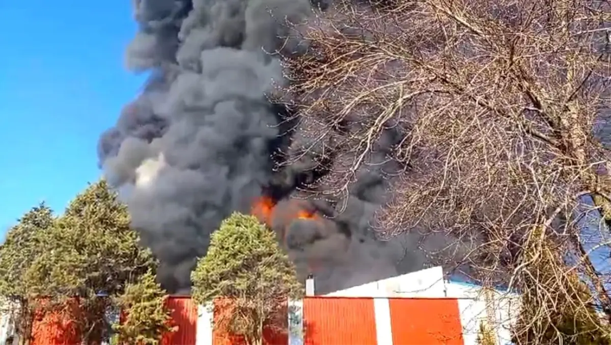 Kırklareli'nde Fabrika Yangını