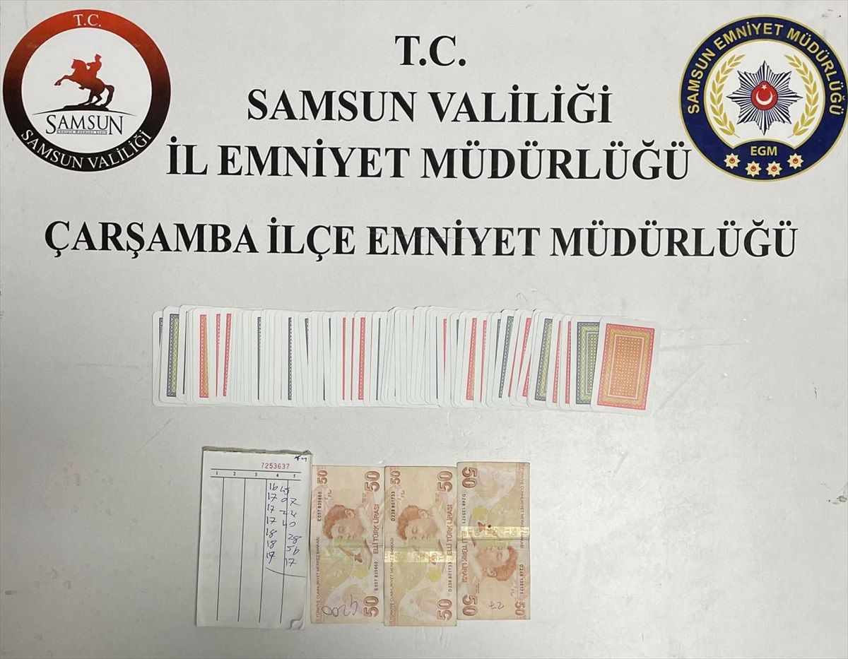 Samsun'da Kumar Operasyonu: 6 Kişiye Cezai İşlem