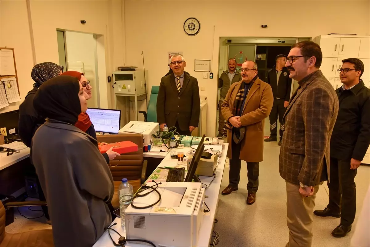 Taşköprü'de Yeni Yıla Görev Başında Giren Ekiplere Ziyaret