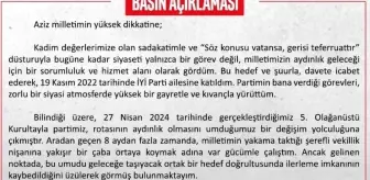 İYİ Parti Sözcüsü Kürşad Zorlu'dan İstifa Açıklaması