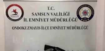 Samsun'da Ruhsatsız Silah ve Bıçaklar Ele Ge geçirildi