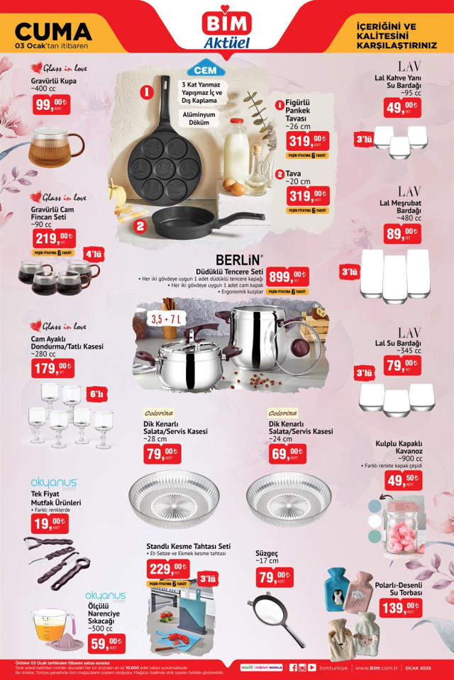 3 OCAK BİM AKTÜEL KATALOĞU! 3 Ocak Cuma BİM aktüel kataloğunda hangi ürünler var? BİM aktüel elektronik ürünler neler?