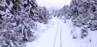 Çameli'de Karlı Manzaralar Kartpostal Gibi