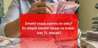 EMEKLİ MAAŞ ZAMMI AÇIKLANDI! Emekli maaş zammı ne oldu? En düşük emekli maaşı ne kadar, kaç TL olacak?