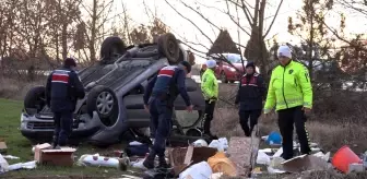 Kırklareli'nde Şarampole Devrilen Otomobilin Sürücüsü Hayatını Kaybetti