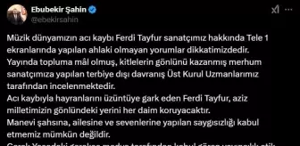 RTÜK'ten Ferdi Tayfur Açıklaması: Saygısızlık Kabul Edilemez