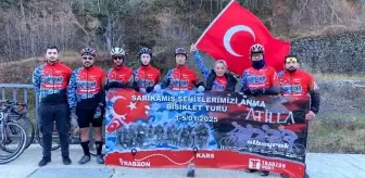 Sarıkamış şehitleri için pedal çeviriyorlar