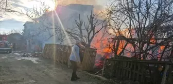 Tekirdağ'da Boş Arazide Başlayan Yangın Evleri Tehdit Etti