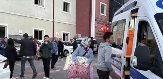 Rize'de onkoloji merkezinde çıkan yangın paniğe neden oldu