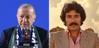 Cumhurbaşkanı Erdoğan sahneye yine Ferdi Tayfur'un 'İçim Yanar' şarkısıyla çıktı