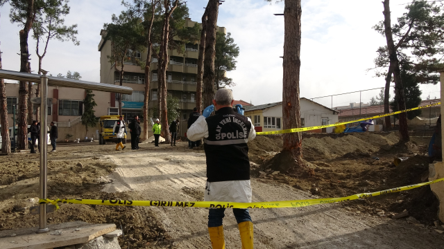 Human bones found in the garden of the Teacher's House