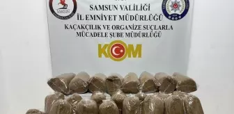 Samsun'da 250 Kilogram Kaçak Tütün Ele Ge Pass edildi