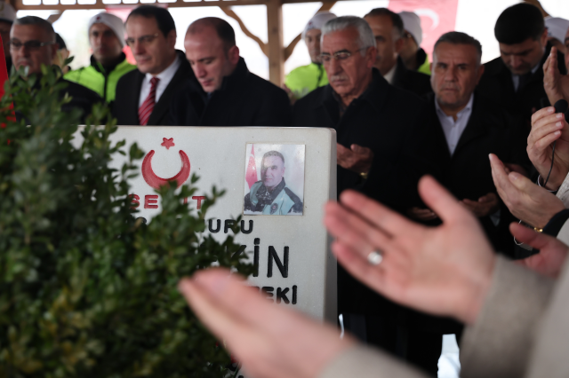 Martyred police officer Fethi Sekin was commemorated at his grave in Elazığ