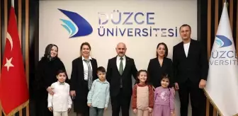 Düzce Üniversitesi Anaokulu Öğrencilerinden Rektör Sözbir'e Ziyaret