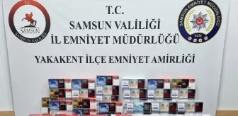 Samsun'da 20 Bin Adet Makaron ve 25 Kilo Kaçak Tütün Ele Geçirildi