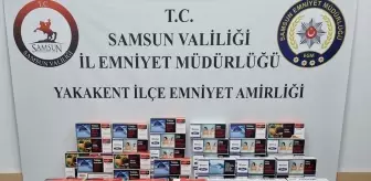 Samsun'da 20 Bin Makaron ve 25 Kilogram Kaçak Tütün Ele Geçirildi