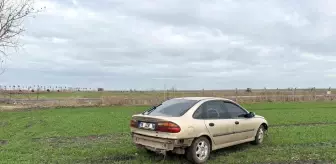 Tekirdağ'da Kontrolden Çıkan Araç Tarlaya Uçtu