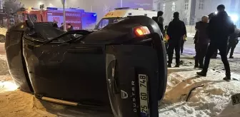 Erzurum'da Trafik Kazası: 1 Yaralı