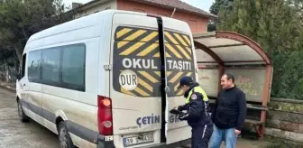 Kırklareli'nde Okul Servis Araçları Denetlendi