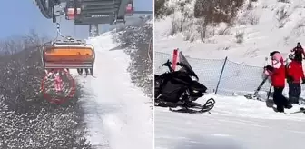 Küçük çocuk, teleferikten ağaçların üzerine düştü