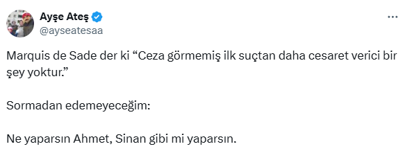 Question about the incident involving Ülkü Ocakları President threatening Dervişoğlu from Ayşe Ateş