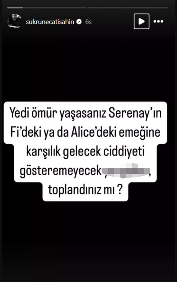 Cursed support from the screenwriter of Kızıl Goncalar to Serenay Sarıkaya