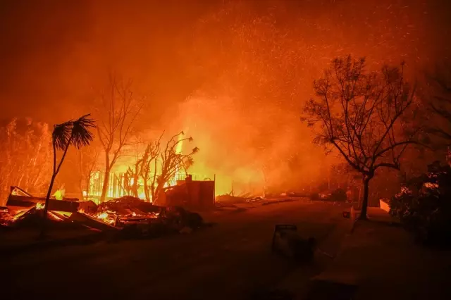 Many famous people's properties are also in the fire zone in Los Angeles