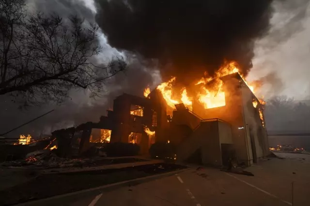 Many famous people's properties are also in the fire zone in Los Angeles