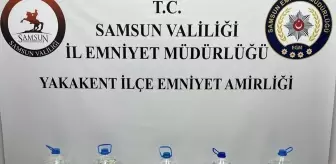 Samsun'da Araçta 25 Litre Sahte İçki Ele Geçirildi