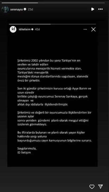 Serenay Sarıkaya ile Ayşe Barım olayı nedir?