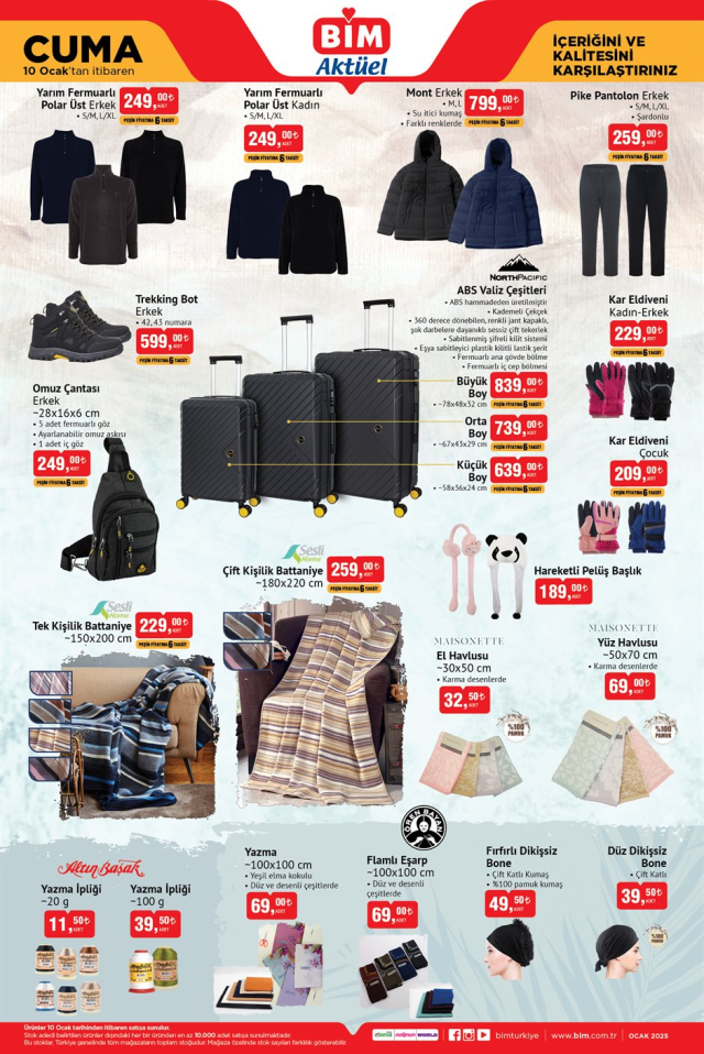 10 OCAK BİM AKTÜEL KATALOĞU! 10 Ocak Cuma BİM aktüel kataloğunda hangi ürünler var? BİM aktüel elektronik ürünler neler?