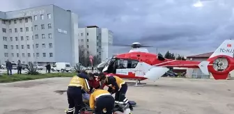 Kalp Krizi Geçiren Hasta Ambulans Helikopterle Taşındı