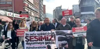 Zonguldak'ta Gazeteciler Yürüyüş Düzenledi