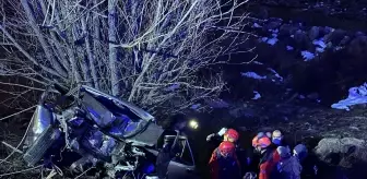 Tunceli'de Şarampole Devrilen Otomobilin Sürücüsü Kurtarıldı