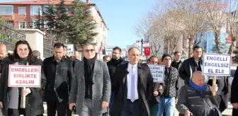 Yozgat'ta Beyaz Baston Görme Engelliler Haftası Farkındalık Yürüyüşü Düzenlendi