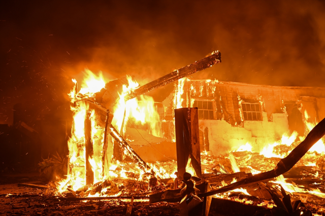 The latest state of Los Angeles, which has been burning for 4 days, reminded of Gaza