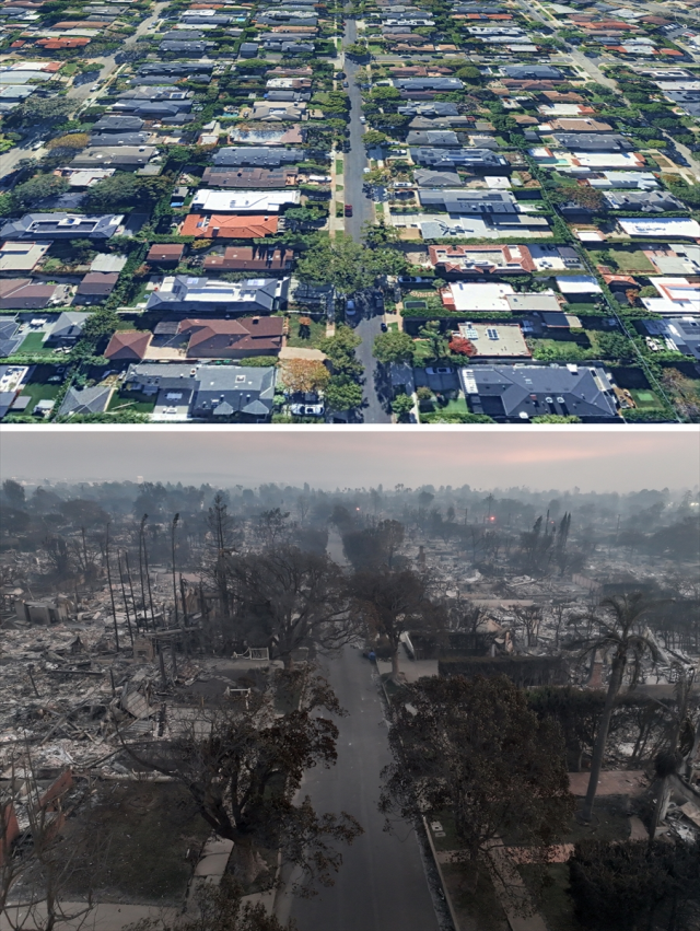 The death toll in the fires in the USA has increased! Before and after photos show the scale of the disaster