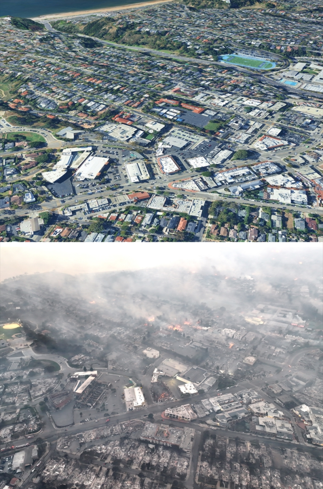 The death toll in the fires in the USA has increased! Before and after photos show the scale of the disaster