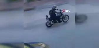 İngilizce Öğretmeni Test Sürüşünde Motosikletini Kaybetti